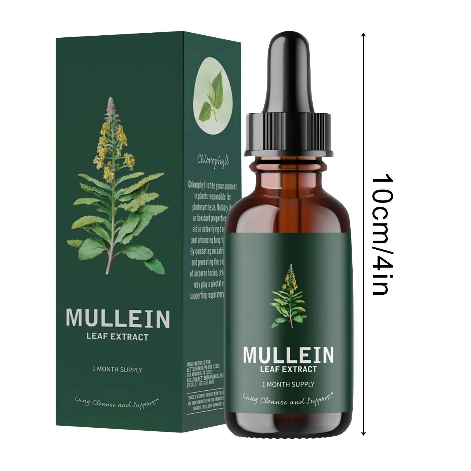 Mullein Leaf Extract Support Nose Cleanse & Respiratory Function For Healthy Breathing Natural Supplement Healthy Gifts