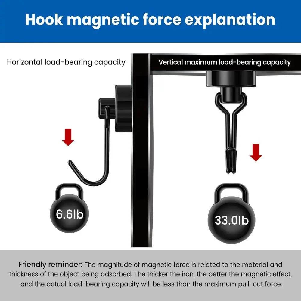 Hot Heavy Duty Magnetic Hooks Earth Magnets with Hook Magnetic Hanger Extra Strong Cruise Hook for Hanging