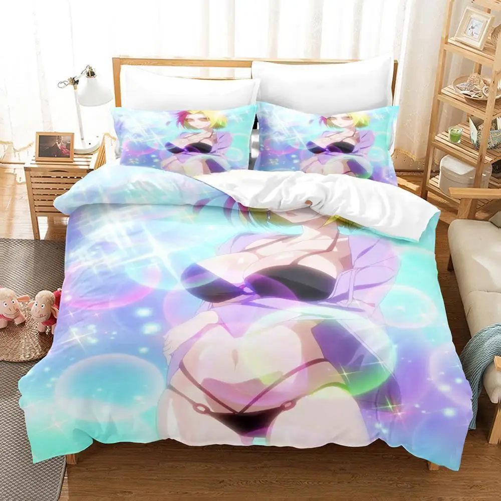 

3d Kawaii Anime Matoi the Sacred Slayer Bedding Set Single Twin Full Queen King Size Bed Set Adult Kid Bedroom Duvetcover Sets