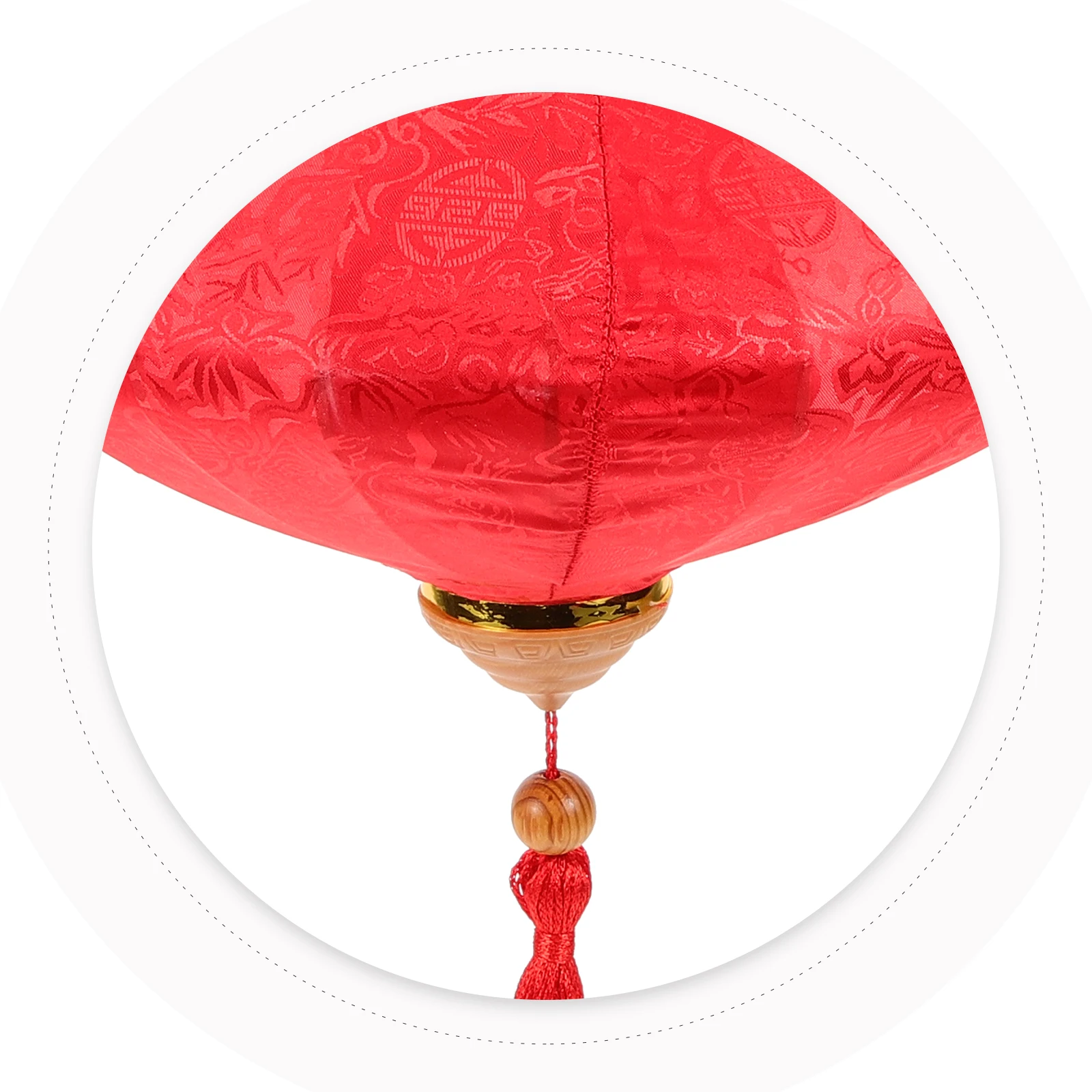 

Vintage Red Big Lantern Decoration Chinese New Year Celebration Paper Traditional