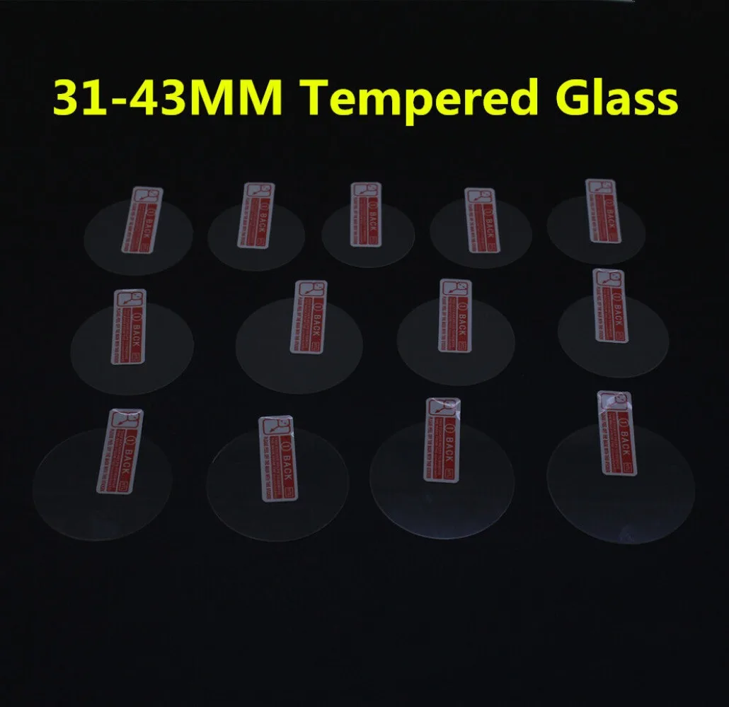 All Size Round Watches Tempered Glass Screen Protective Film For Smart Watch Diameter 34 35 36 38 39 40 42 45 46 mm Screen Guard