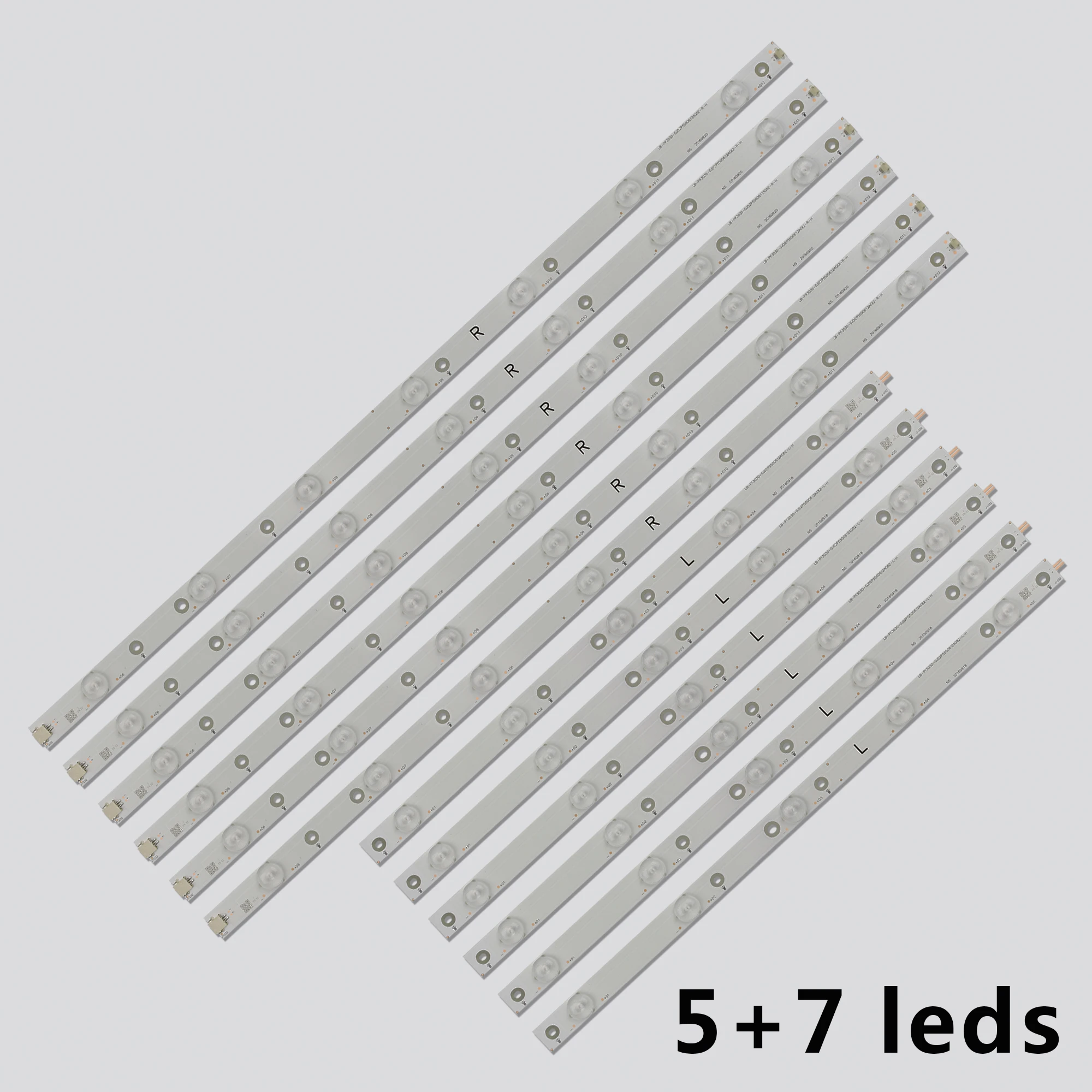 New 12pcs/Kit LED strips for PHILIPS 50 TV 50PUF6650 50PUT6400 50PUH6400/88 50PUT6400/12 50PUH6300 50PUF6461/T3 50put6400/60