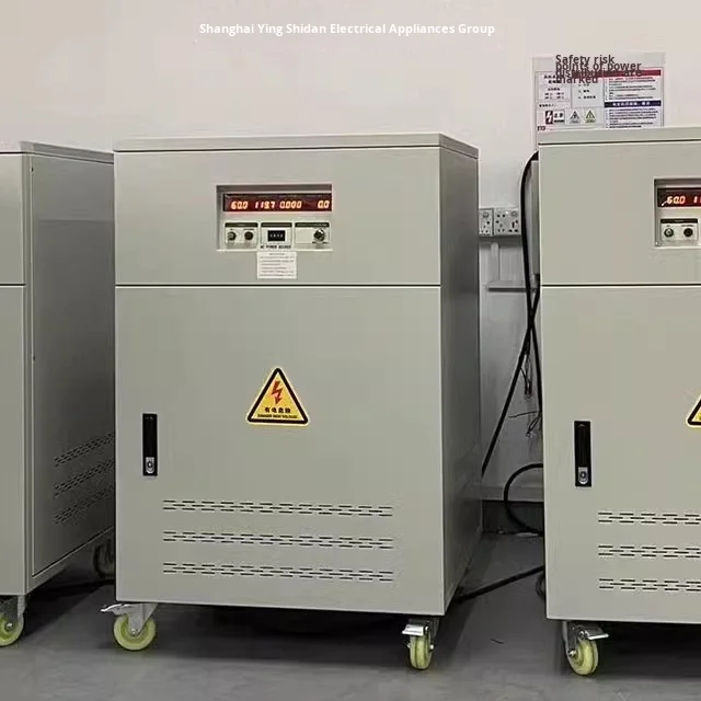 Transformador trifásico de tensão ajustável, conversor de fonte de alimentação de saída dupla para inversores CA, tensão de entrada 48V