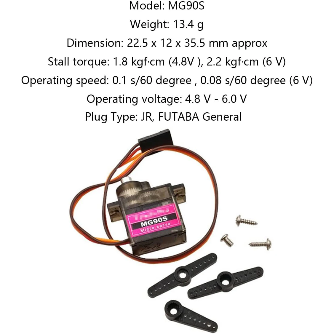 4 Cell AA Battery Holder Case with JR Connector 2P Black Red Wire + 3CH Digital Servo Tester ESC Speed Controller Checker CCPM