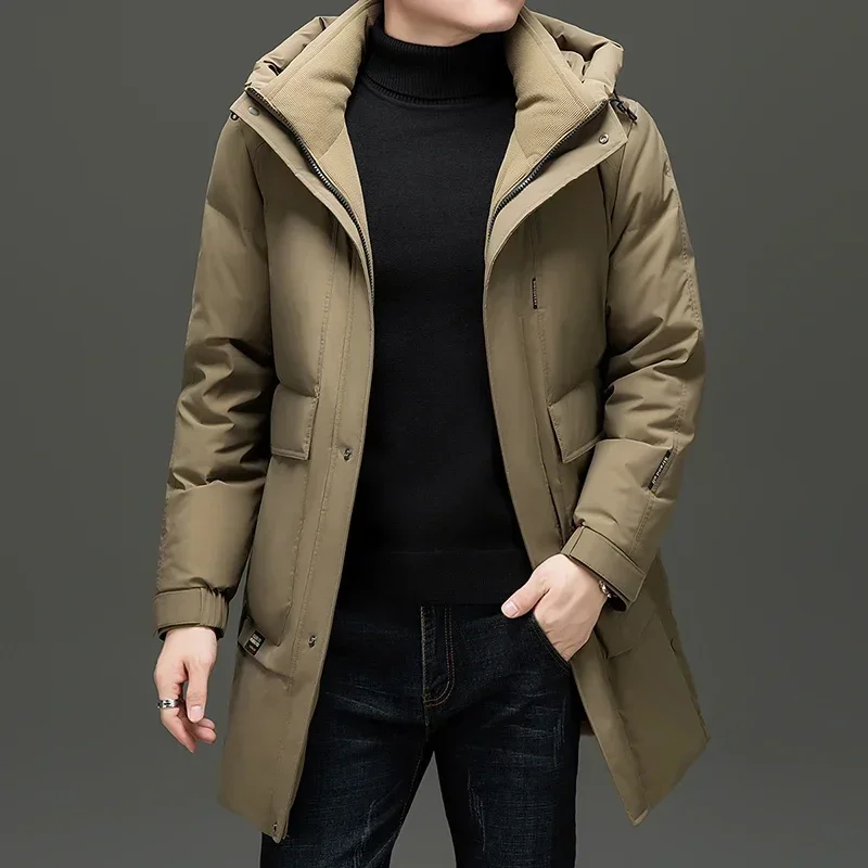 

COZOK Men Long Padded Down Jacket Duck Down Padding Male Winter Brand Winter Jacket for Men Casual Man Sack Padded Male Coat