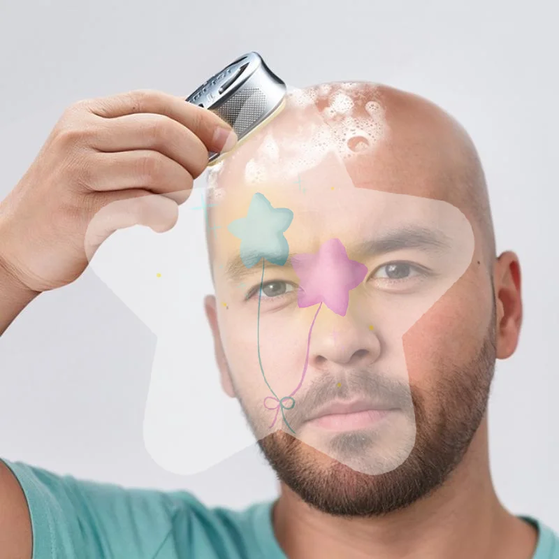 Manual Bald Head Razor Hypoallergenic Blade Stubble Free Smooth Precision Trimming for Sensitive Skin Men