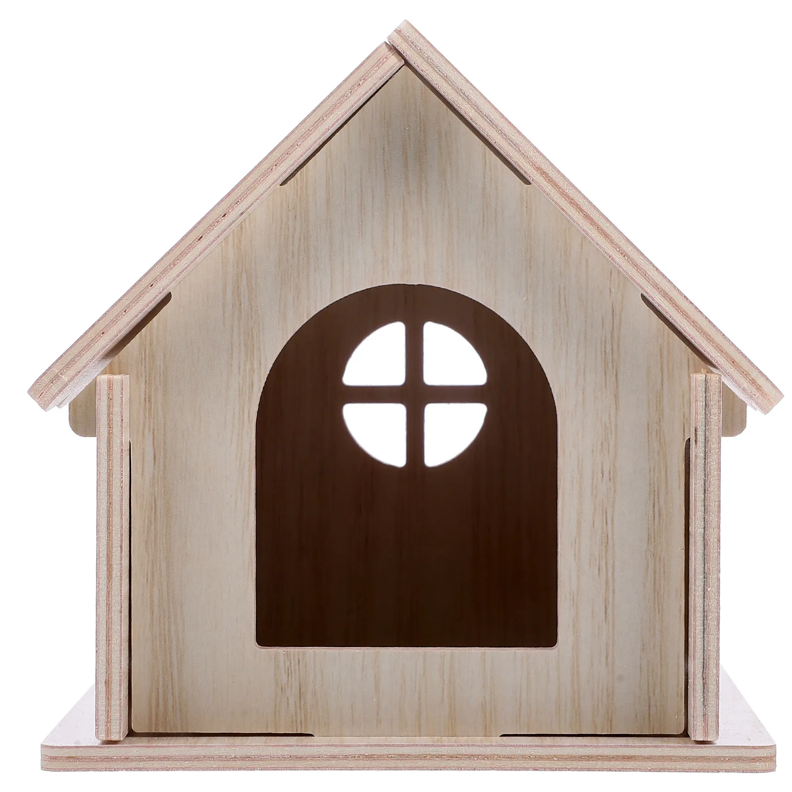 

Hamster Wooden House Hideout Guinea Pig Cage Small Animal Hut Habitats Hamster Houses Toys Accessories