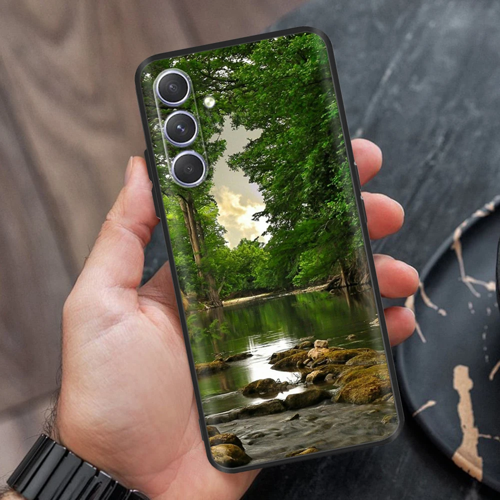 A55 5G Case For Coque Samsung Galaxy A55 Silicone Soft Back Cover For Samsung Galaxy A55 5G Case A556B A556E Protective Shells