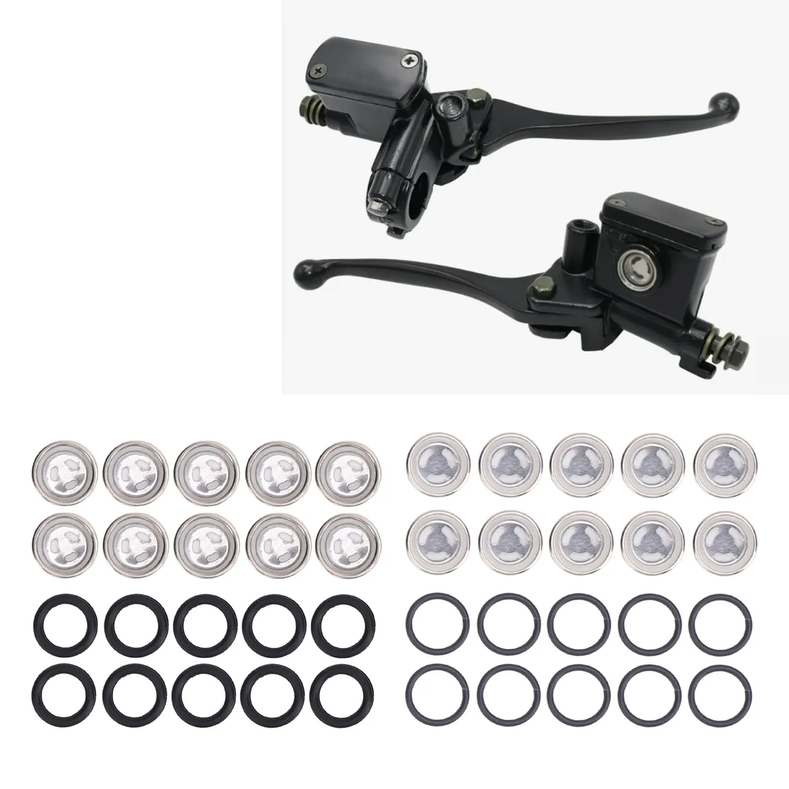 Brake Cylinder Reservoir Sight Glass 10pcs Brake Master Cylinder Sight Glass Clearly Observe Widely Used for Motorcycle ATV