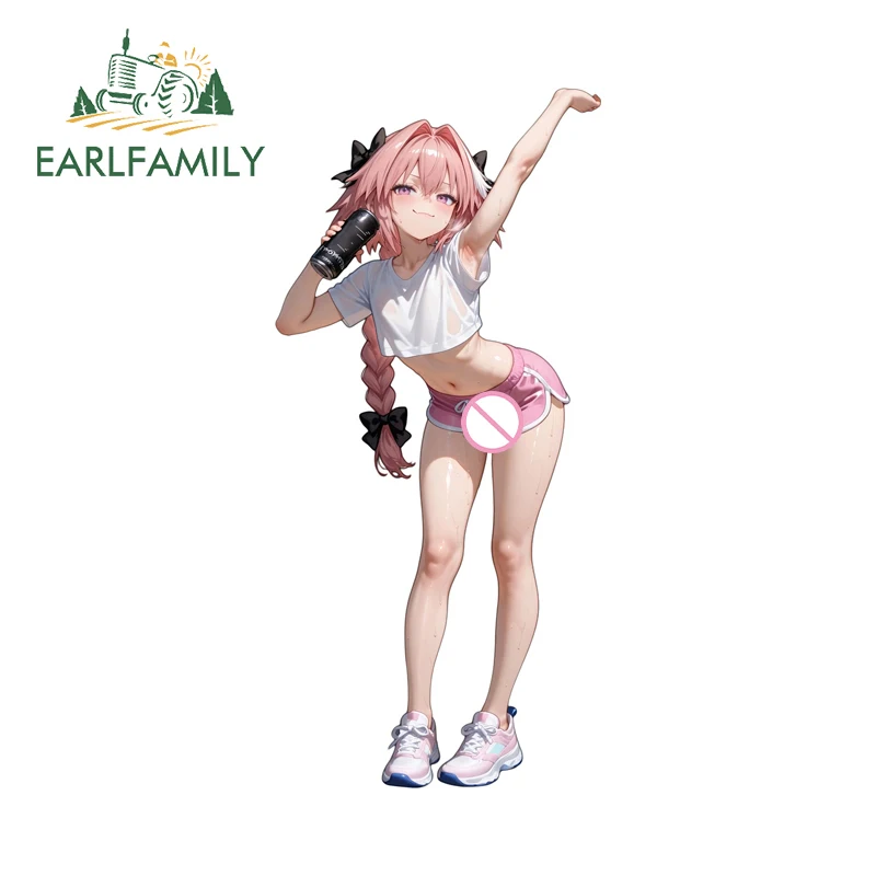 EARLFAMILY Astolfo Seductive Car Stickers Amusing Eye-Catching Windshield Decals Suitable for Auto Vehicle Styling Accessories