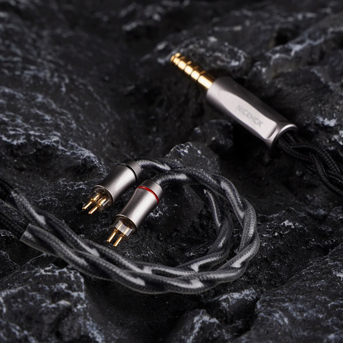 NiceHCK 60saga HiFi สายหูฟัง Ultrapure กด OCC OFC 4.4 มม.MMCX/0.78 มม.2Pin สําหรับ HIMALAYA Performer8 MagicOne IEM