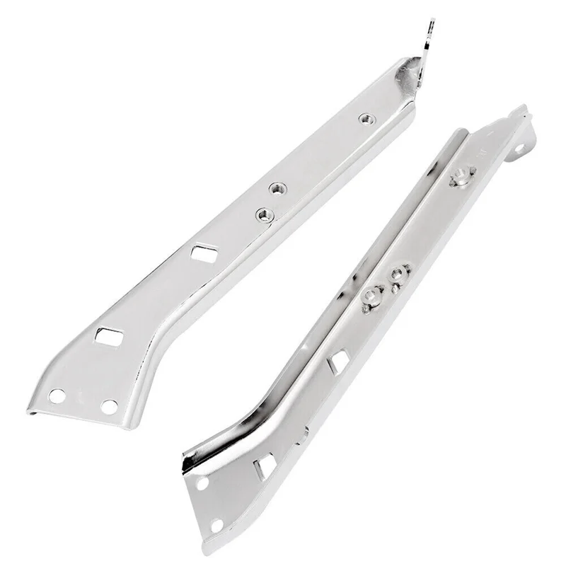 

Chrome Saddlebag Rail Support Brackets Saddlebag Rail Support Brackets For Touring FLT FLHT 85-08-A65M