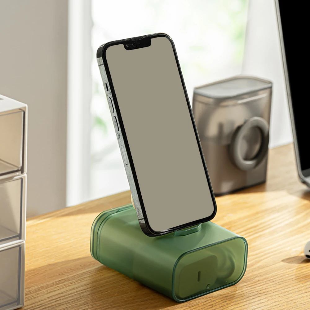 Matte Cable Storage Case With Phone Holder Stylish Drawer Finishing Container For Jewelry Coin