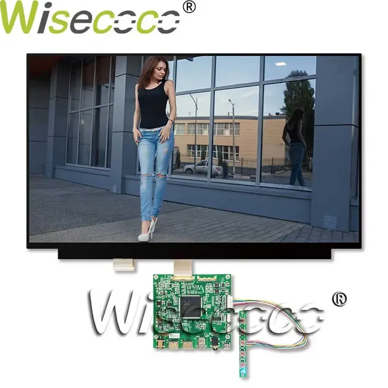 

Wisecoco 15.6 Inch 3840×2160 TFT LCD Display 4K IPS Screen eDP 40 Pins Contoller Board DIY Project Raspberry Pi NV156QUM-N32