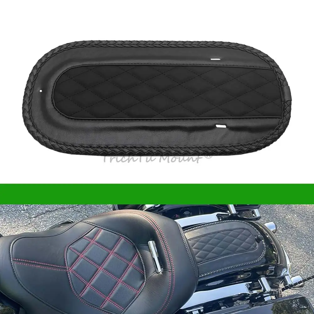 Motorcycle Rear Fender Bib For Harley Touring Road King Street Electra Glide FLHR/I FLHTC 2004-2023 PU Leather Solo Seat Cover