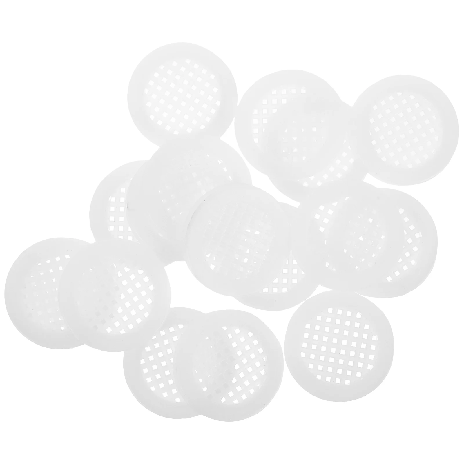 20 Pcs Cabinet Vent Ventilation Mesh under Air Cover Pp Soffit Vents for Houses White