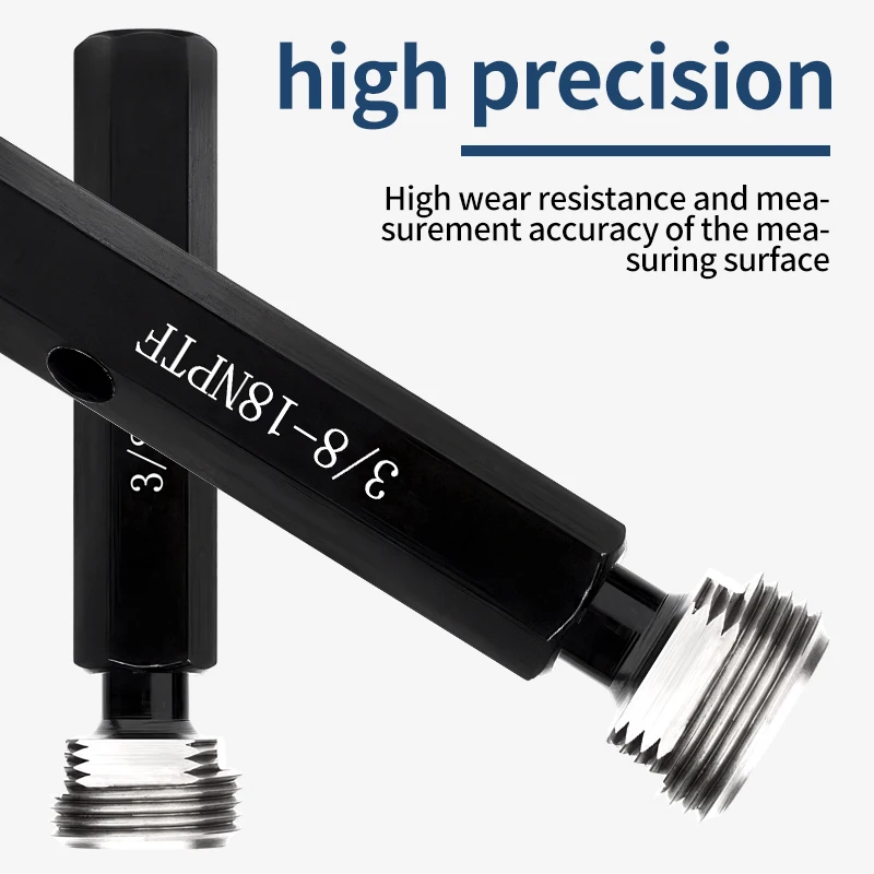 1PCS NPTF L3 Taper Pipe Thread Plug Gauge Measure Tool NPTF L3 1/16 1/8 1/4 3/8 1/2 3/4 1''-- 1''1/4 1''1/2 2''-- 2''1/2 3''