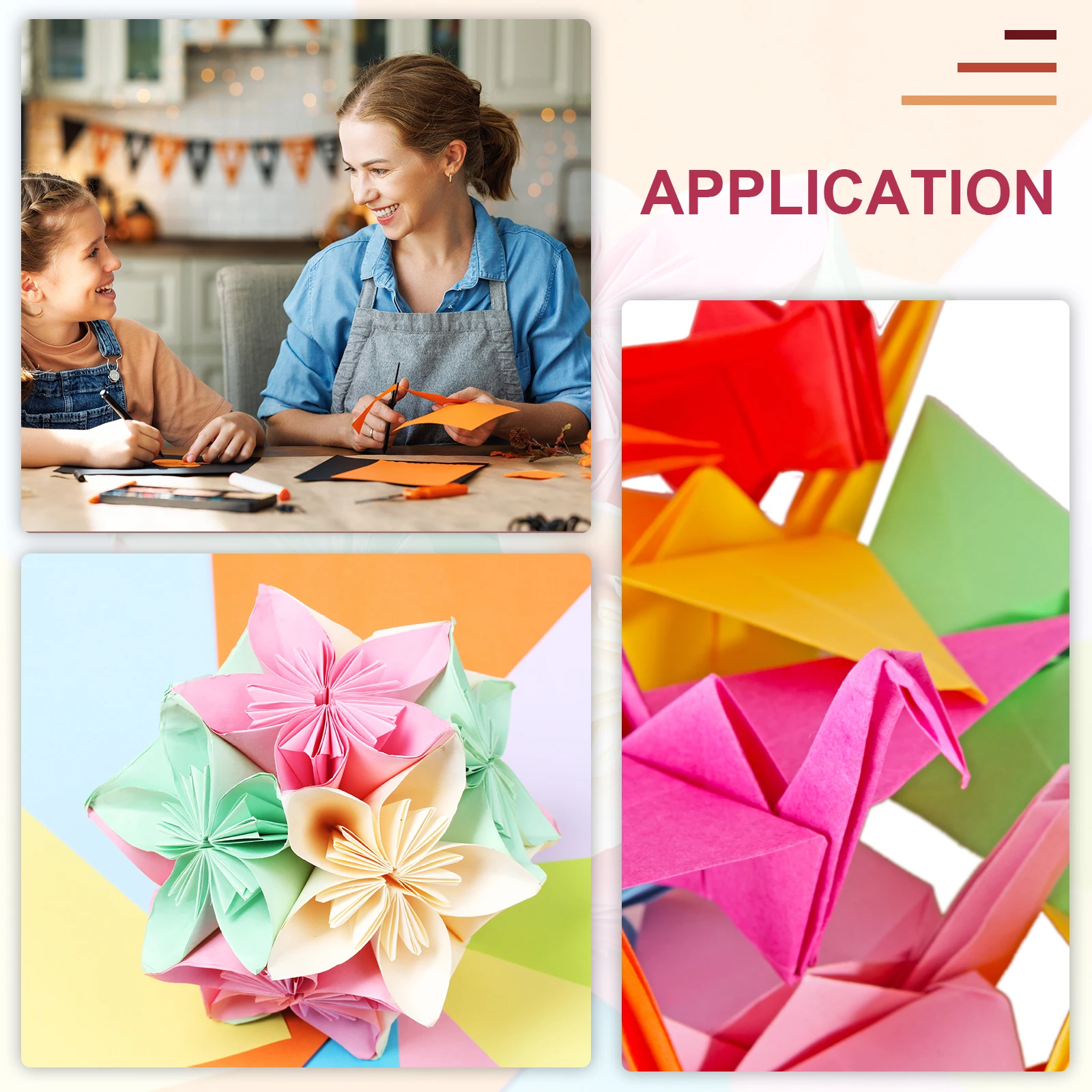100 fogli di carta origami grande carta origami lucida per aquiloni facile da piegare per principianti artigianato artistico fai da te 7/8/15 pollici 10 colori