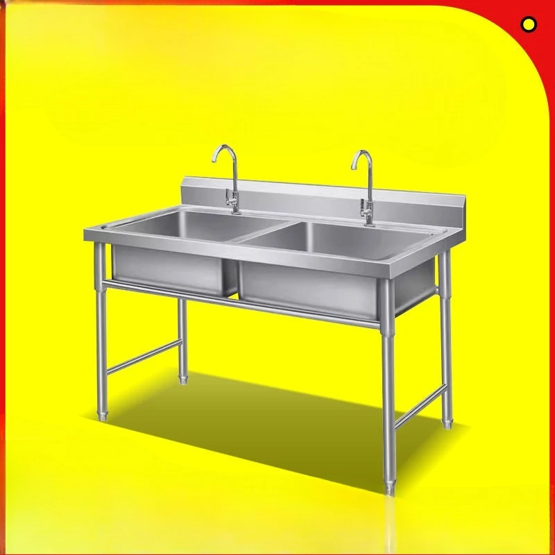 

Thickened stainless steel sink Commercial kitchen sink Vegetable basin Non-standard 304 restaurant hand washing sink