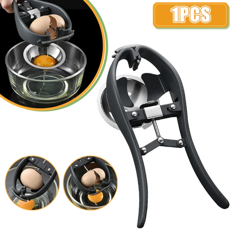 

304 Stainless Steel Egg Opener Egg Opener Shelling Kitchen Tool Egg Yolk Egg White Separator Household Kitchen Essentials