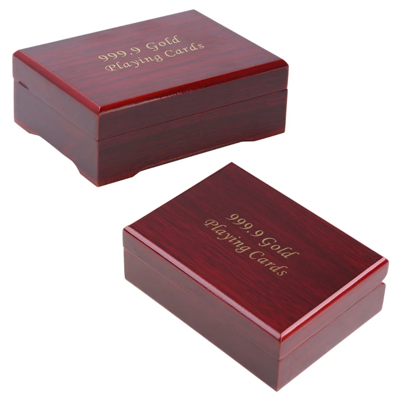 새로운 플레잉 카드 나무 상자 포커 카드 컨테이너 보관 케이스, 빈티지 선물 상자