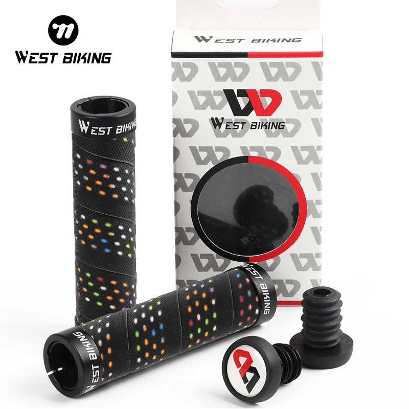 WEST BIKING Bicycle Grips Cycling Road Bike Handlebar Tape + 2 Bar Plugs Racing Bicycle Hand Bar Tape Wrap Supper Ribbon