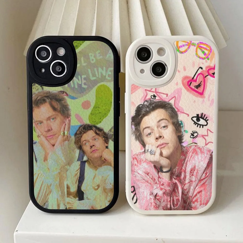 H-Harrys-Styles Phone Case Hard Leather For iPhone 16 15 14 13 12 Mini 11 14 Pro Max Xs X Xr 7 8 Plus Fundas