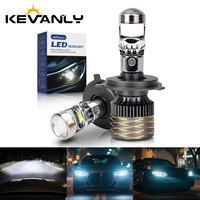 30W H11 H4 Led Lights High Bulb Car LED Projector Lens Headlight 6000K High Low Beam Headlight Fog Light With Turbo Fan
