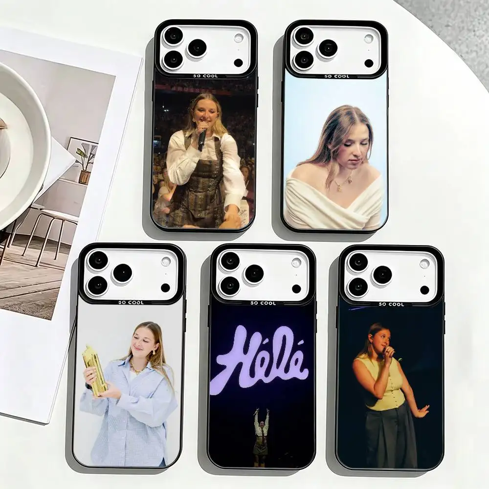 

Helena Bailly-Y Singer Phone Case For iPhone 17,16,15,14,13,12,11 Plus,Pro Max,XS,Colorful Silver Phone case Funda Cover