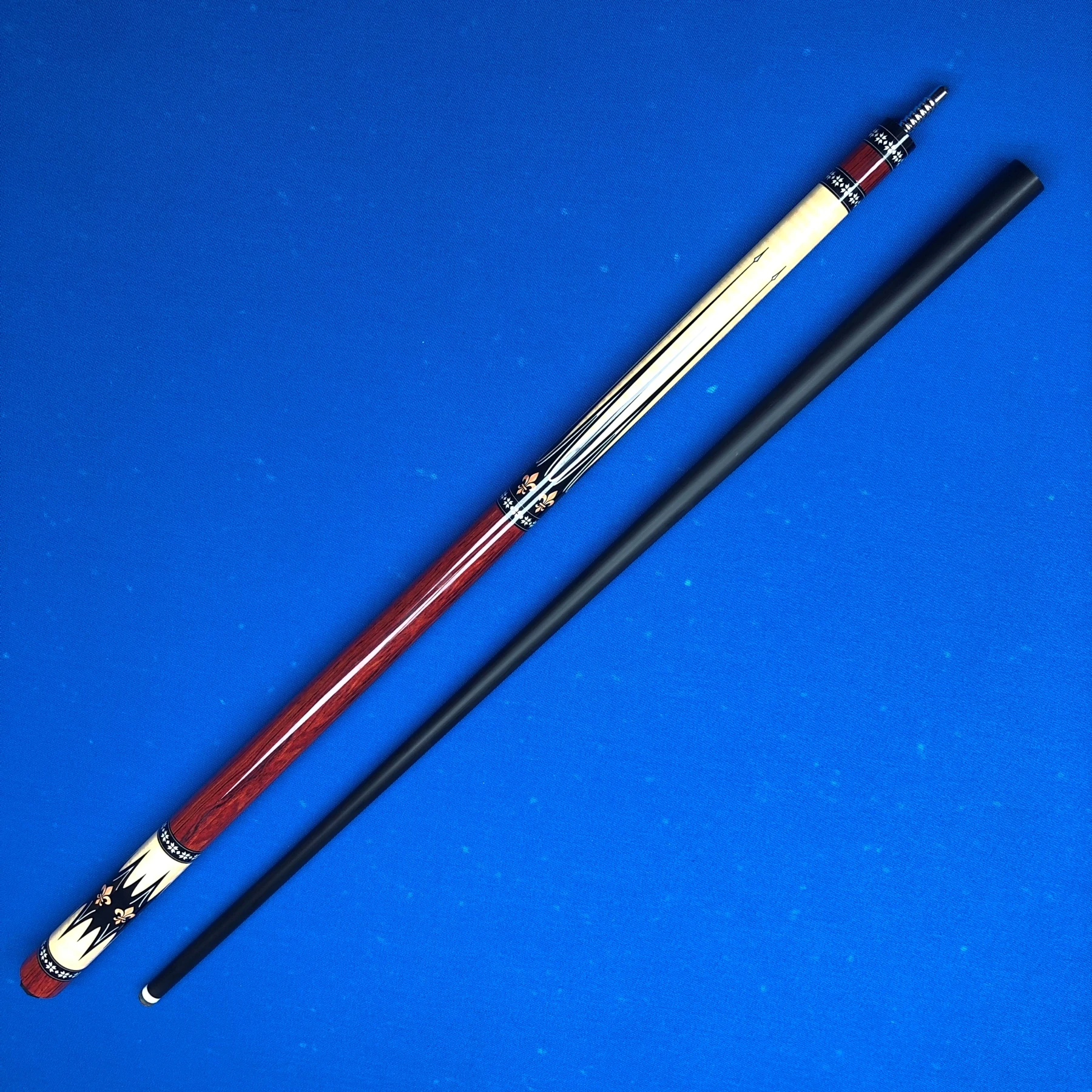 

58-дюймовый кий для бильярда из стекловолокна с наконечником Rainbow 12,7 мм, быстросъемный, из нержавеющей стали, с низким отклонением, супер-захват, премиум-класс