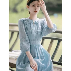 Wishing Elf Skirt | Fashionable Gentle Wind Fairy Skirt Summer New Dress 2024 Temperament Chinese Style Women Medium Long Dress