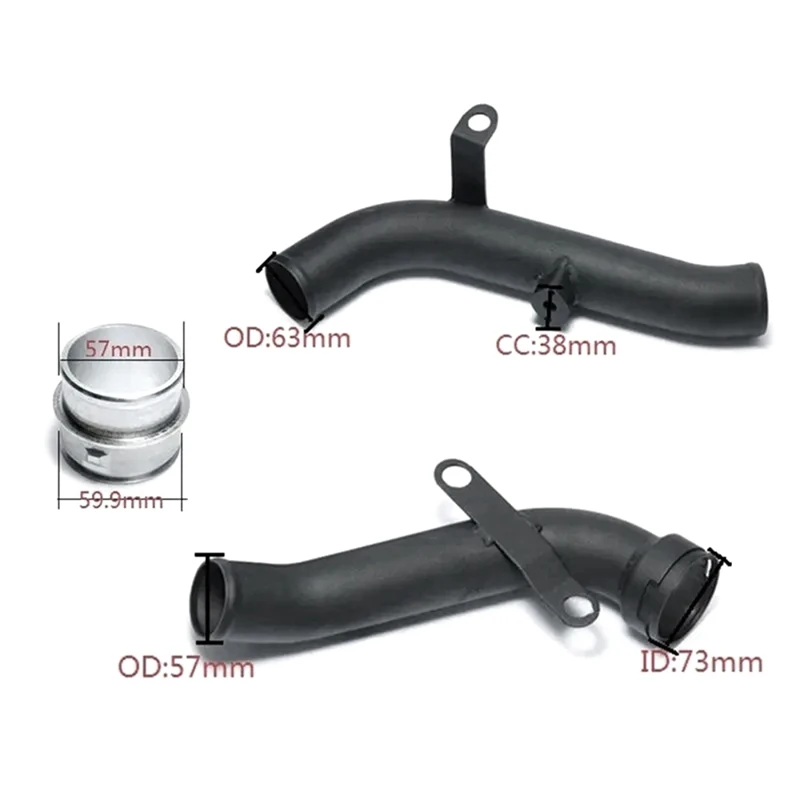 Turbo Discharge Pipe Conversion Boost Pipe Kit Fits for VW Golf MK5/MK6/GTI /Scirocco/for Audi TT/A3 2.0TSI