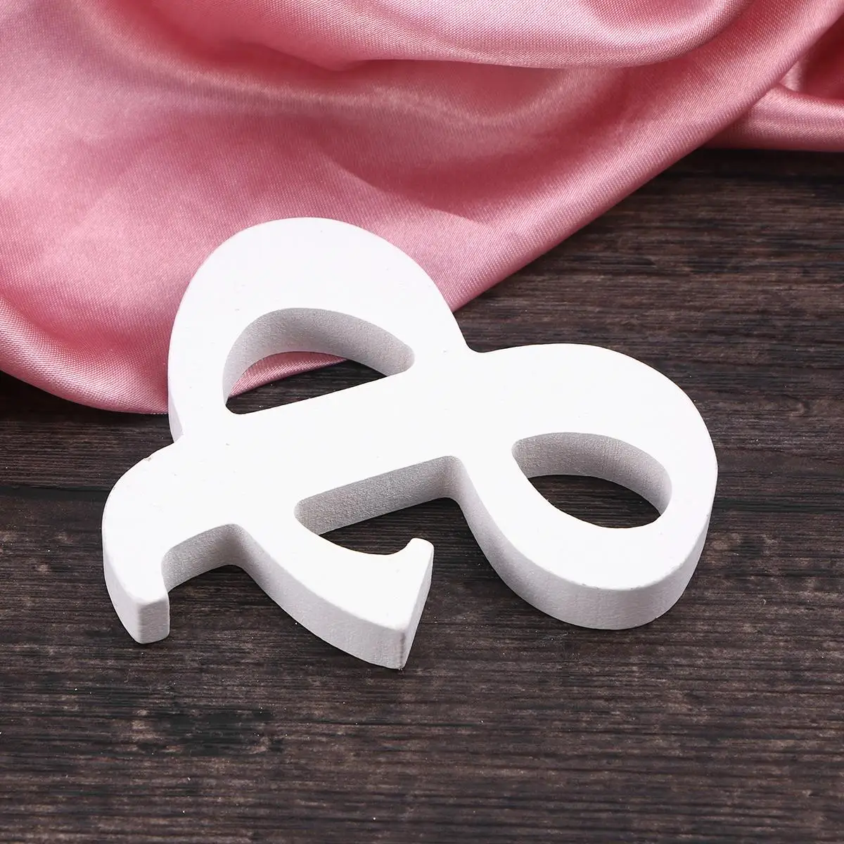 Wooden Symbol White Alphabet Home Wooden Symbol nament Wedding Party Decoration Crafts Sewing Accessories DIY
