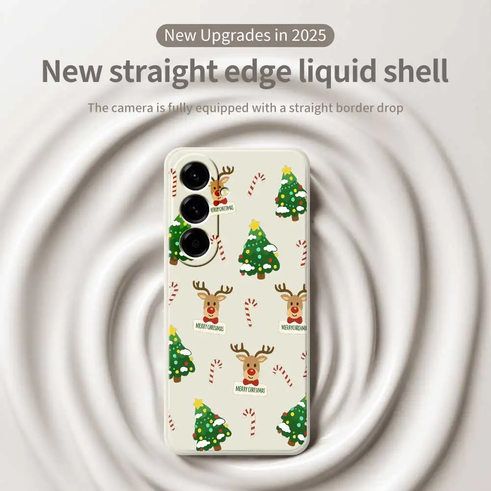 Christmas Style Phone Cases For Samsung Galaxy S25 S24 S23 S22 S21 S20 Ultra Plus S10Plus S24FE S23FE S22FE S21FE  Soft Cover