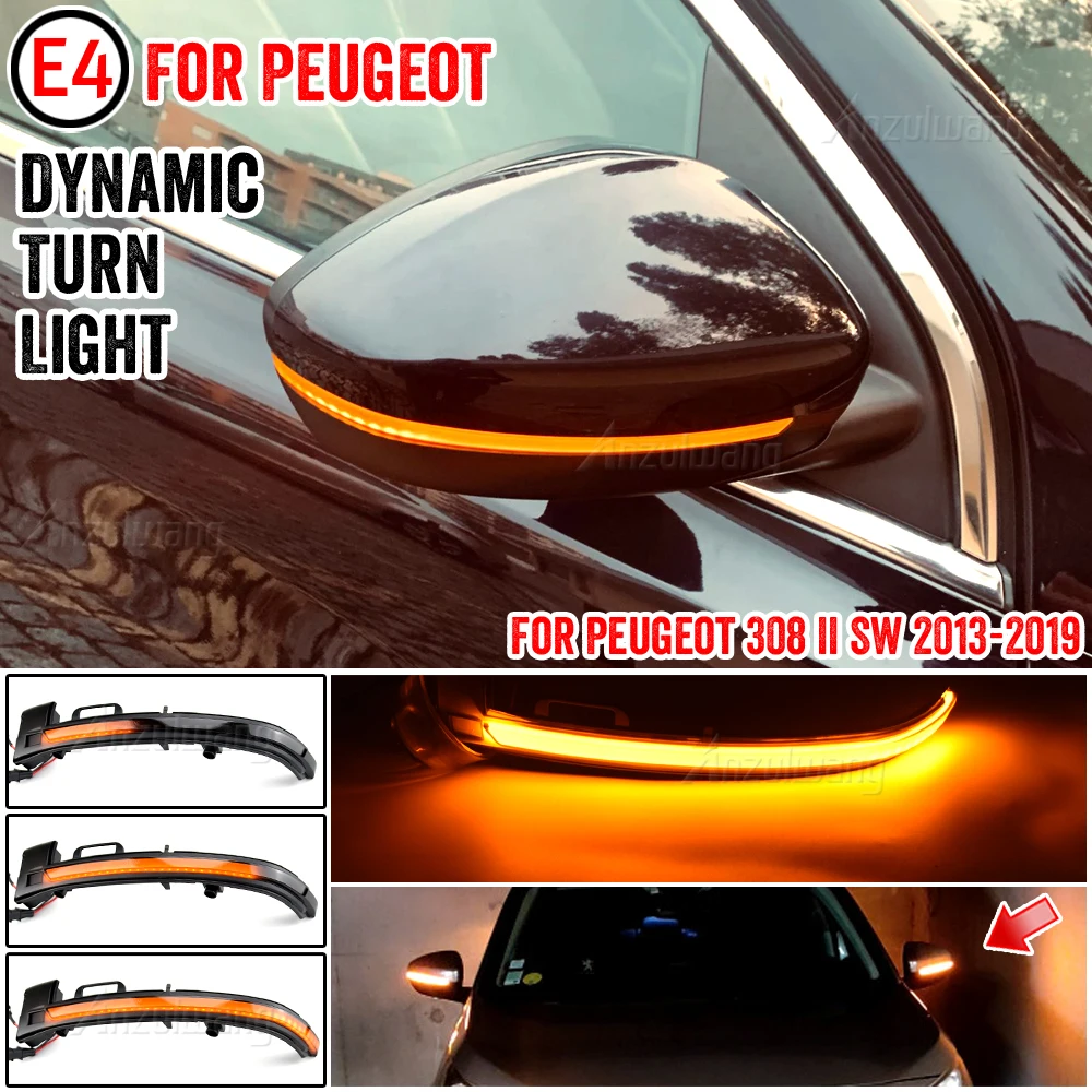 

Dynamic Turn Signal Light For PEUGEOT 308 Dynamic Blinker Indicator LED Turn Signal Light For Peugeot 308 II SW T9 2013 2014-201