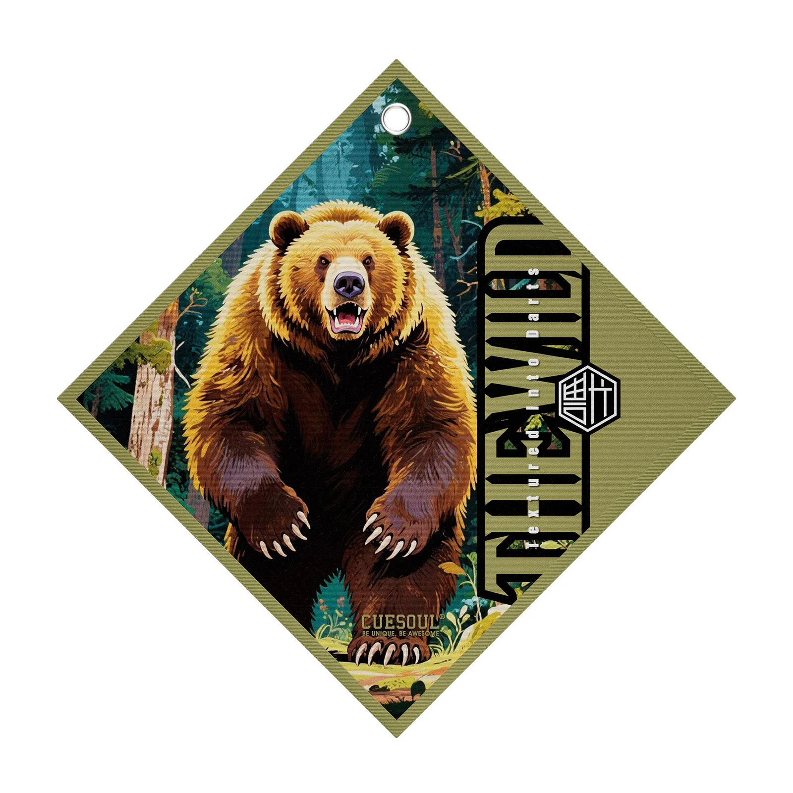 CUESOUL THE WILD Microfiber Dart Towel With Hanging Hook,Quick Dry.