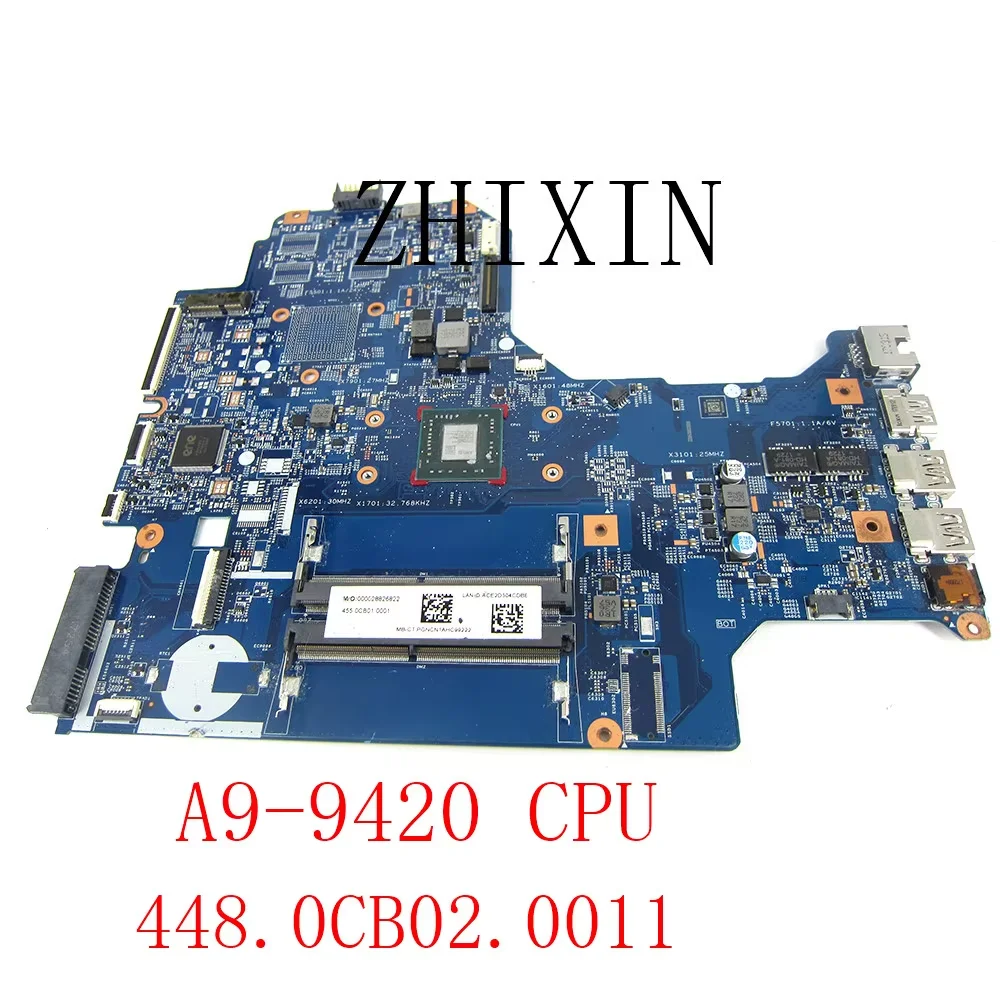 

For HP PAVILION 17-AK 17Z-AK Laptop Motherboard With A9-9420 16892-1 448.0CB02.0011 926190-601 926190-501 926190-001