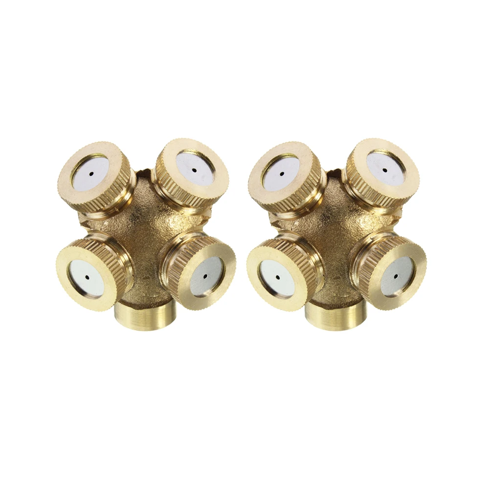 

4 Hole Spray Nozzle Water Sprayer Irrigation System Misting Cooling Roof Agriculture Lawn