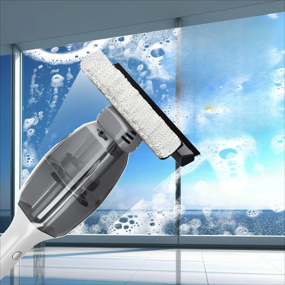 Nice Electric Window Cleaner Long Handle Scalable Adjustment Glass Clean Floor Window Anti Condensation Water Anti Fog Cleaning