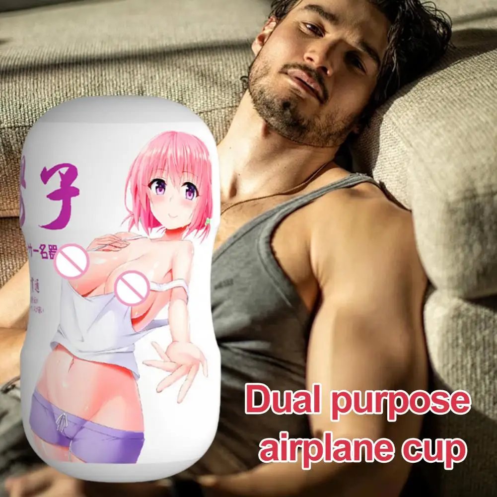Taza de masturbación de doble canal 2 en 1, masajeador de succión de Vagina erótico de silicona de bolsillo portátil, juguete sexual vaginal para adultos y hombres