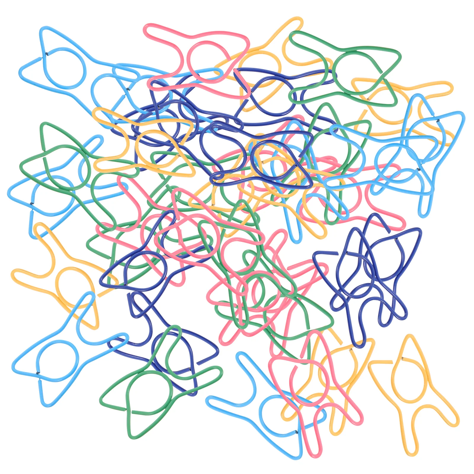 

Colored Paper Clips Dental Office Supplies Assorted Binder Cartoon Decorative Scrapbook