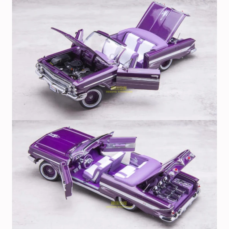 

SunStar литой под давлением масштаб 1:18 Impala Lowrider 1961, модель автомобиля из сплава, классическая коллекция, орнамент для дисплея, подарок, сувенир