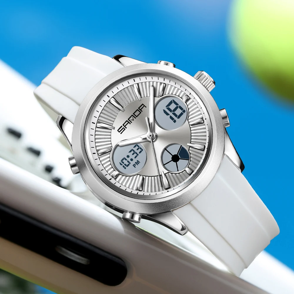 2025 Fashion Sport Military Clock Dual Dislay LED Electronic Watches Waterproof Watch for Men Quartz Dress Wristwatches