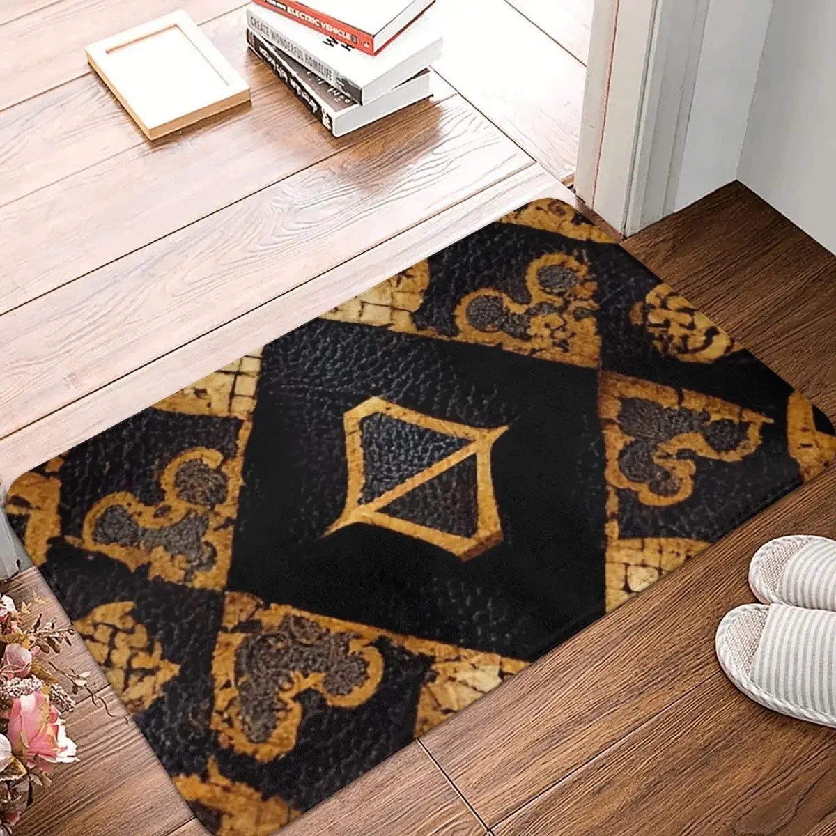 

Fancy Texture1 Doormat Rug Carpet Mat Footpad Polyester Non-slip Absorbent Mat Entrance Kitchen Bedroom Balcony Toilet