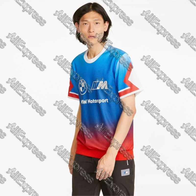 

Men's Casual Fashionable BMW Short Sleeve T-shirt 3D Printed Quick Drying Breathable Handsome Vetement Moto Spring Summer 2025