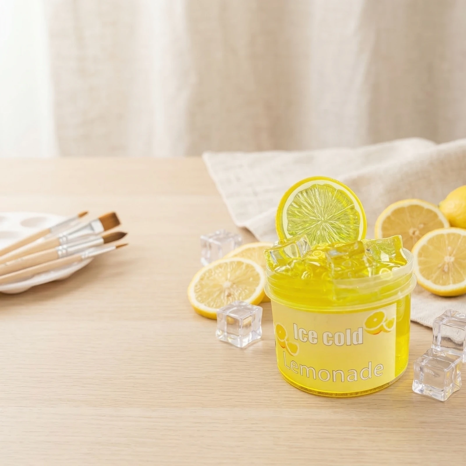 Kit de Slime de Cristal de Gran Capacidad, Slime Transparente con Textura de Gelatina de Frutas, Slime Crujiente para Niños, Arcilla Colorida No Pegajosa, Regalos para Aliviar el Estrés 2026
