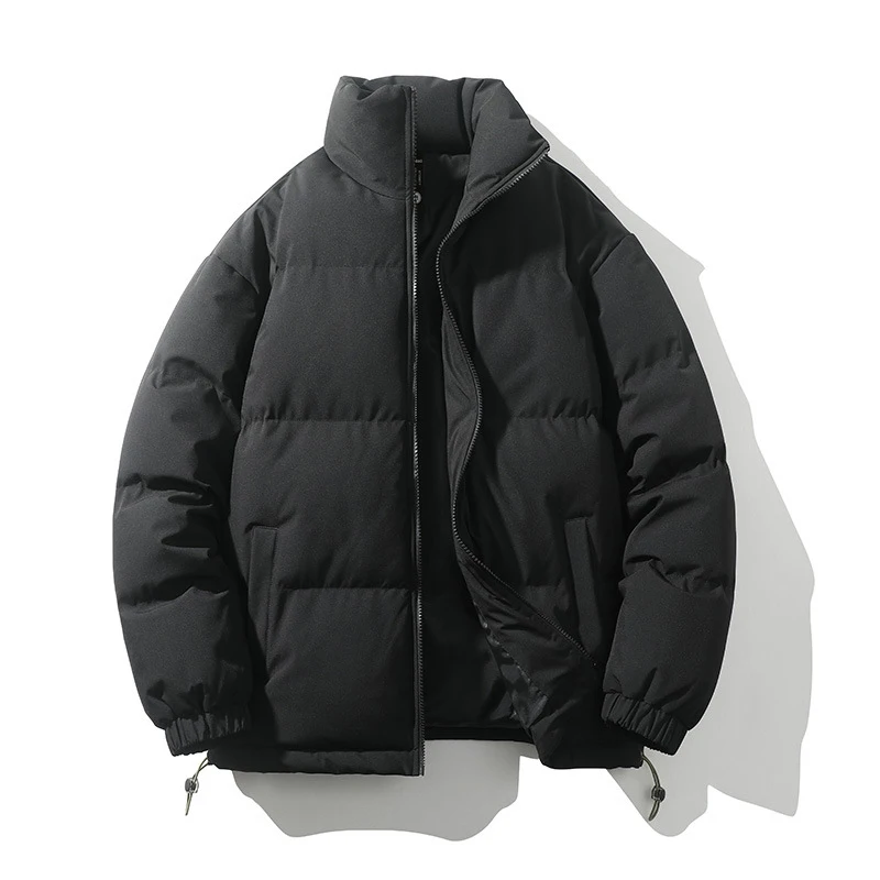

Winter Men's Padded Jackets Fashion Men Stand Collar Cotton Thick Warm Down Parkas Men Sports Thermal Windbreaker Jackets 3XL