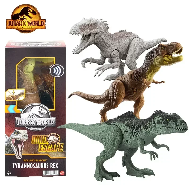 Original Jurassic World Dinosaur Action Figure Figure Boys Toys for Children Anime Dino Escape Tyrannosaurus Rex Giganotosaurus