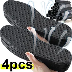 2/4pcs Bamboo Charcoal Deodorant Insoles for Shoes Plant Antibacterial Breathable Sports Insole Absorb-Sweat Soles Shoes Pads