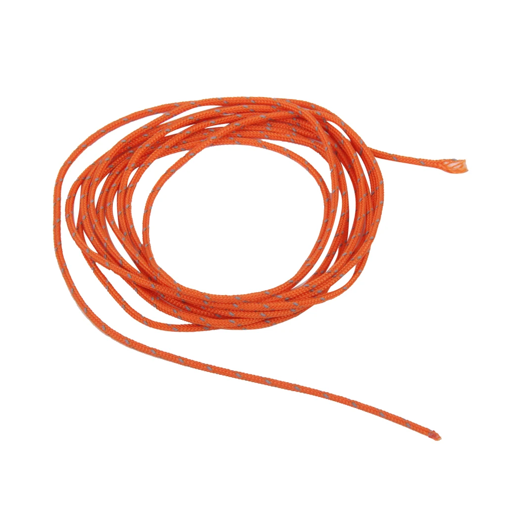 1.8mm Reflective Cord Guy Rope for Camping Awning Tent 20m Orange